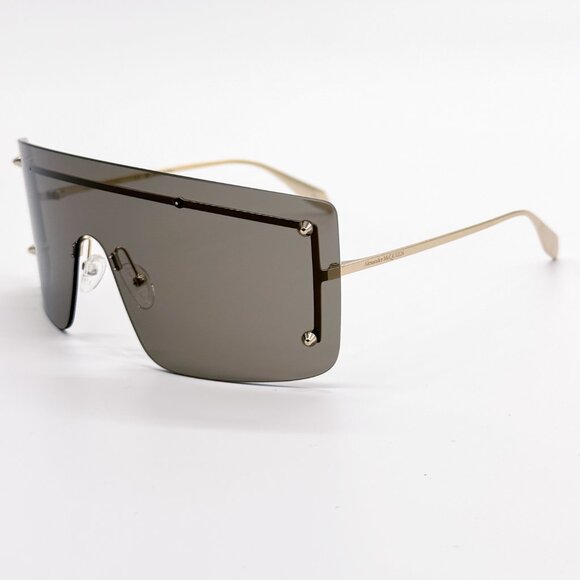 NEW ALEXANDER MCQUEEN AM0412S 002 SHIELD UNISEX SUNGLASSES ALEXANDER MCQUEEN main image 9